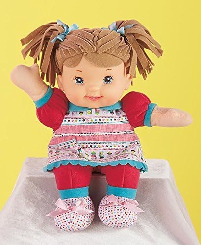 Goldberger's Baby's First: Little Talker Brunette Doll - Says 20 Random Phrases When Tummy is Pressed, Machine Washable - Safe for Children Ages 1 Year & Up
