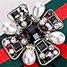 Ribbon Crystal Men/Women Pre-Tied Neck Tie Brooch Pin Bow Tie Patriotic Collar Jewelry Gift (Green3)