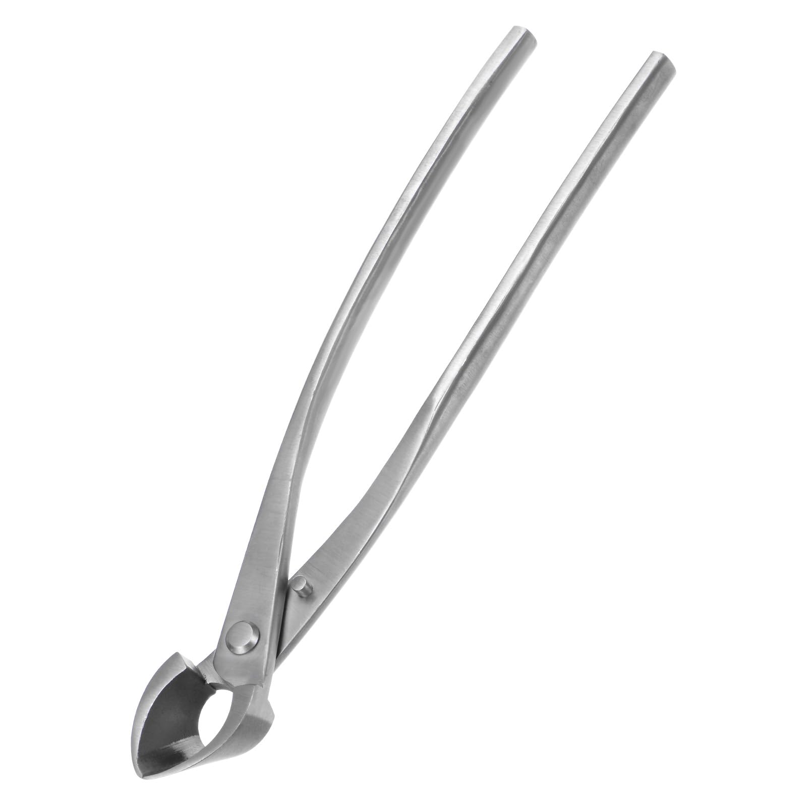 M METERXITY Bonsai Tool - 11 Inch Stainless Steel Concave Cutter, Bonsai Tree Plants Modeling Tools, Applying to Gardening Pruning Knobs/Branches (280mm, Silver)