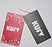 KUFV®Womens Prints Florals 3/4 Sleeve Crew Neck Top Tshirt (L, Black)