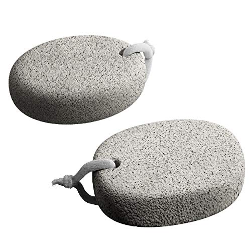 Pumice Stone for Feet (2-Pack) - Premium Callus Remover for Feet and Hands - Pedicure Tools, Exfoliation to Remove Dead Skin - Natural Foot File Scrubber - Thumbnail 2