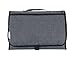 Portable Changing Pad Baby Change Station Lightweight Travel Changing Pad Foldable Wipeable Diaper Clutch Head Cushion and Mesh and Zippered Pockets for Toddlers Infants Newborns (Gray)