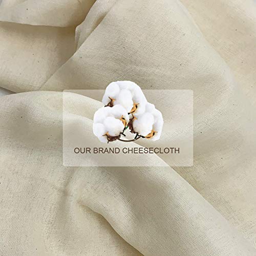 image for AUOON 5 Yards 45 Square Feet Grade 90 Cheese Cloth,100% Unbleached Cot