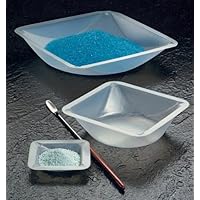 SEOH Plastic Square Weigh Boats Medium Dish 100pk