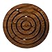 Rusticity® Wooden Circular Labyrinth Maze Puzzle Board Game w/ 3 Metal Balls/Traditional Sheesham Challenging Education Game, Brain Teaser for Kids, Adults, Teens, Boy & Girl, 5 x 5 in
