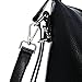 Heshe Vintage Leather Handbags for Women and Ladies Casual Shoulder Handbag Tote Top Handle Bag Satchel Purses (PU Leather-Black)
