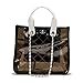 Women PVC Clear Quilted Shoulder Strap Transparent Bag Waterproof Chain Purse Handbag (Black)