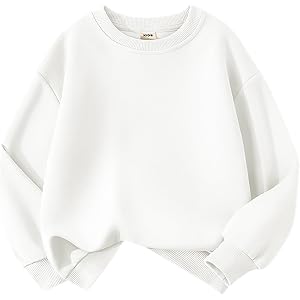 Sweatshirts for Teens Boys Girls Long Sleeve Round Neck Basic Pullover | Sweater Relaxed Fit Fall Winter Daily Clothes