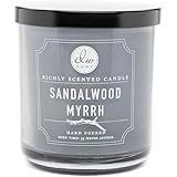 DW Home Decoware Richly Scented Candle Medium Single wick 9.69 oz ---- Sandalwood Myrrh