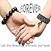 ZM Black Wood Bracelet 108 Beads 8mm Tibetan Buddhist Link Wrist Sandalwood Beads Prayer Mala Elastic (108beads-ebony)