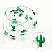 AceList Mini Cactus Cacti Copper String Light 30 LED Cute Cactus for Bedroom Party Branches Tree Lighting Decor Decoration Battery Operated