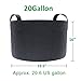 Gardzen 6-Pack 20 Gallon Grow Bags