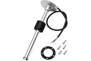 ARTILAURA 240-33 ohm Fuel Sending Unit 8"(200mm) Stainless Steel Water Fuel Gas Tank Level Sender for Boat Marine AUTO Car Truck Vehicle