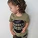 Urkutoba 2 Styles Daddy’s Baby Boy Girl Camouflage Short Sleeve T-Shirt Tops+Green Long Pants Outfit Casual Outfit (18-24 Months, Baby Girl)