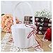 SODIAL(R) Double Heart Wedding Flower Girl Basket White Satin Rhinestone Decor Red Wedding Ceremony Party Favor