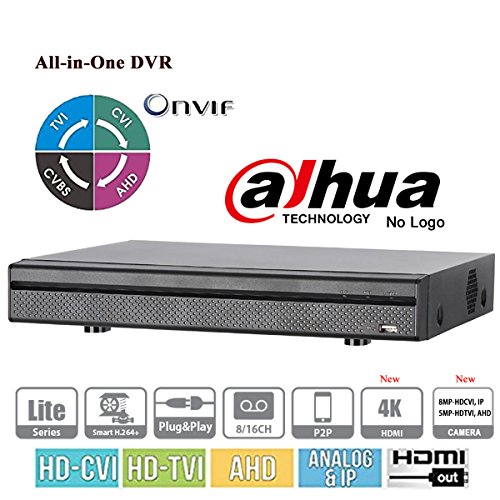 image for DahuaOEM Penta-brid XVR5116H-4KL 16 + 8 CH 4K Mini 1U Digital Video Re