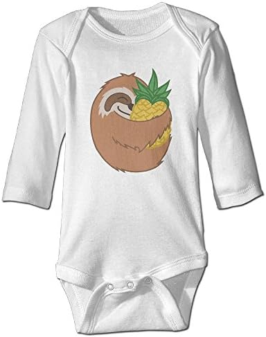 DecorMyGarden Pineapple Sloth Funny Halloween Printed Jumpsuit For Infant 0-24 Months