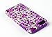 DandyCase 2in1 Hybrid High Impact Hard Lavender Garden Floral Pattern + Purple Silicone Case Cover For Apple iPhone 5S & iPhone 5 (not 5C) + DandyCase Screen Cleaner