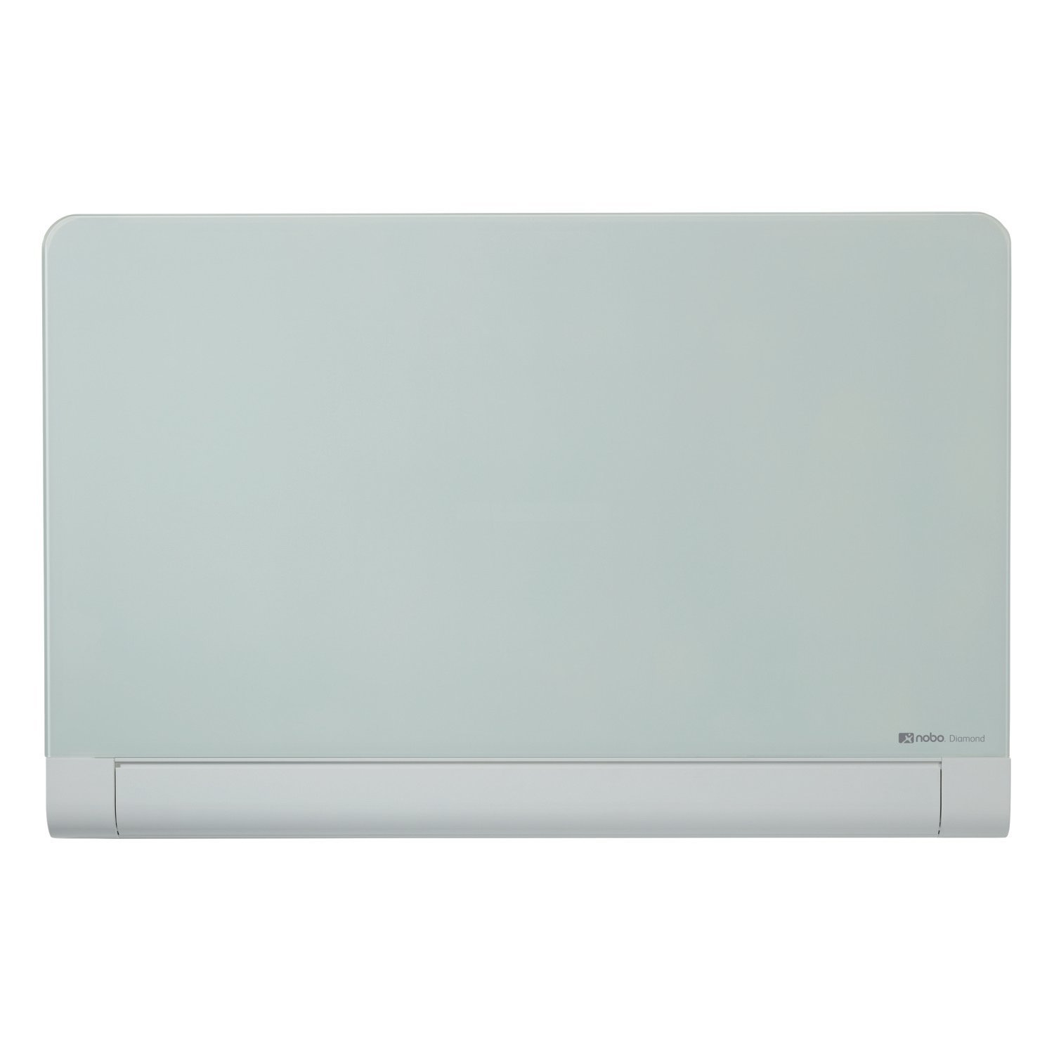 Nobo Glass Magnetic Whiteboard with Concealed Pen Tray, 1000 x 560 mm, InvisaMount Mounting System, Impression Pro, Brilliant White, 1905191