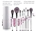 Professional Makeup Brushes Cosmetic Brush Set Synthetic Kabuki Eye Face Lip Powder Foundation Make Up Brushes with White Holder - 8 Pcs