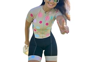 CYTSH Triathlon Women's Cycling Suit Suit Professional Team Short Sleeve Cycling Suit Breathable Bicycle One Piece Jumpsuit