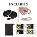 Extra Long Adjustable Hammock Tree Hanging Straps Set - No Stretch Suspension System Kit Hammock Accessories with Carabiners，Fits all Hammocks for Travel Camping Hiking (12FT,21 Loops)