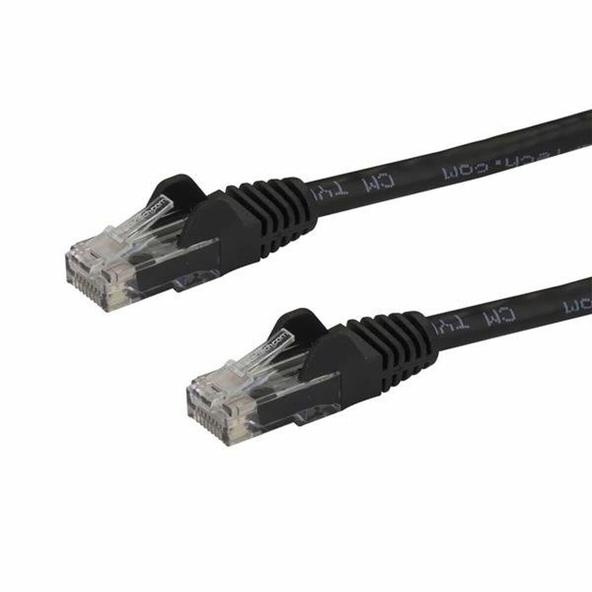 StarTech.com 5m CAT6 Ethernet Cable - Black CAT 6 Gigabit Ethernet Wire -650MHz 100W PoE++ RJ45 UTP Category 6 Network/Patch Cord Snagless w/Strain Relief Fluke Tested UL/TIA Certified (N6PATC5MBK) — image 1
