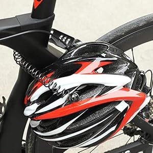 Suzanne.XY Motorhelm Lock Hangslot met Anti-diefstal 4 Cijfer Combinatie Wachtwoord Draagbare Bike Motorhelm