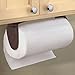 mDesign Metal Wall Mounted Paper Towel Holder Dispenser for Walls or Under Cabinet in Kitchen, Pantry, Cupboard, Sink Storage, Holds Jumbo Rolls - Omni Collection - Bronze