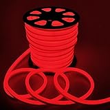 150ft 110V Flex LED Neon Rope Light Indoor Outdoor Holiday Festival Party Decorative Lighting Red