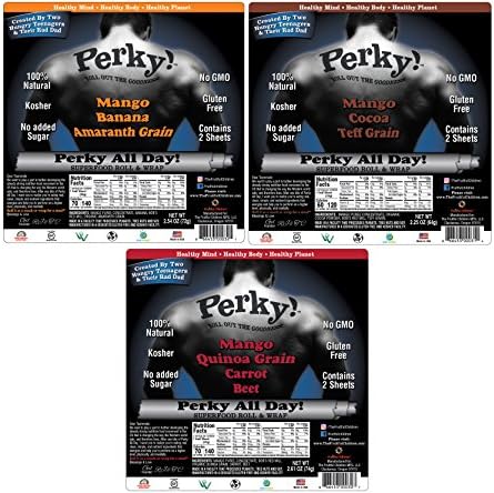 Perky All Day Superfood Roll &amp; Wrap - 3 Pack Sampler - 2 sheets each