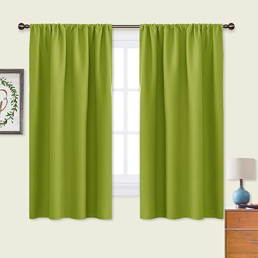 Amazon Com Nicetown Green Blackout Draperies Curtains Thermal