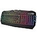 TEC.BEAN Rainbow LED Backlit Wired Office Gaming Keyboard