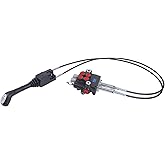 Solarhome Hydraulic Control Valve Kit,Cable Remote Control Valve Kit with 2 Spool Valve 80lpm/ 21gpm and 2 Cables Remote Joystick