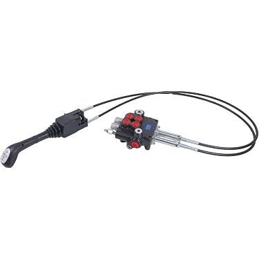 3 Spool Hydraulic Directional Control Valve With Joystick - 11 GPM, 3x Double Acting, Perfect Hydraulic