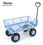 Tekrite Garden Wagon/Utility Cart, Heavy-Duty Steel Mesh
