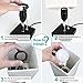 ZEEFO USB Table Lamp, Modern Design Bedside Table Lamps with USB Charging Port, Black Metal Base and Fabric Shade Nightstand Table Lamps is Perfect for Bedroom, Living Room, Study Room (Square)