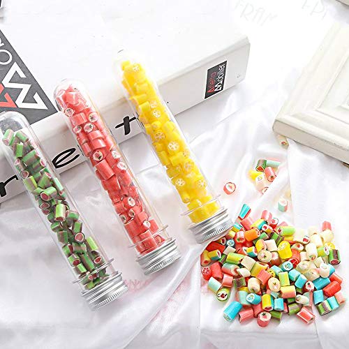 JPSOR 15pcs 155x30mm (90ml) Clear Plastic Test Tubes with Screw Caps and 1 Test Tube Brush for Scientific Experiments, Party, Decorate The House, Candy Storage - Thumbnail 6