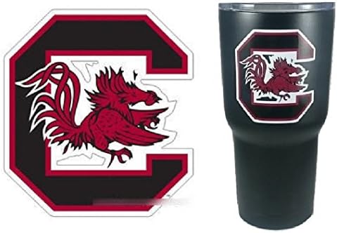 2 Pack - NCAA University of South Carolina Gamecocks Logo Premium Vinyl Decals
