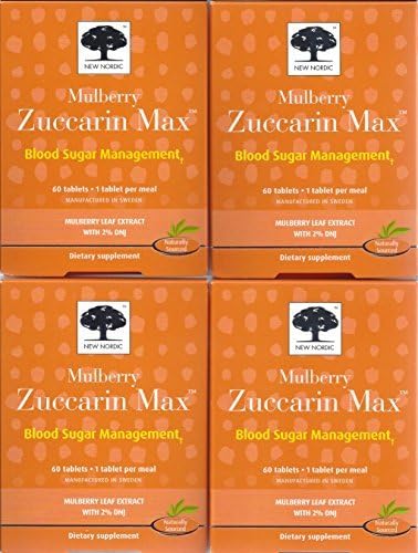 New Nordic Mulberry Zuccarin Max 4 Pack = 240 Tablets by New Nordic Mulberry Zuccarin
