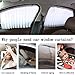 ZATOOTO Car Side Window Sun Shade - 2 Pcs Grey Magnetic Privacy Sunshades - Curtain Keeps Cooler Screen for Baby Sleeping