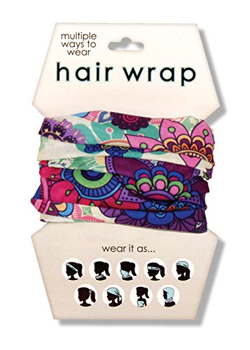 Spoontiques Floral Hair Wrap, Purple