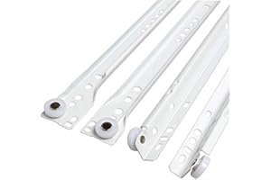 Laurey 10518 - White Bottom Mount Euro - Drawer Slide - 18 Inch - Pair