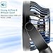 OPOLAR Mini Car & Kitchen USB Fan, Four Speeds, Strong Attraction on Windshield/Car Window, 360° Rotation, Cooling Fan for Sedan SUV RV Boat Auto Vehicles, Only USB Powered (Two Suction Bases)