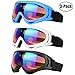 Elimoons Ski Goggles, Snowboard Goggles for Boys & Girls, Kids, Men & Women, Children, with UV 400 Protection, Wind Resistance, Anti-Glare Lenses & Multi Color Frames