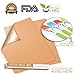 The Copper Kitchen Copper Grill Mat Set of 2 + Basting Brush - 100% Non-Stick BBQ Grill Mat Gold - Easy to Clean and Reusable