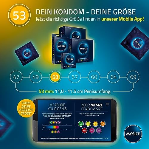 Classic Kondome 53 mm, Größe 4 | 10 Stück Standardpackung | gefühlsecht hauchzart | 0,07 mm Wandstärke
