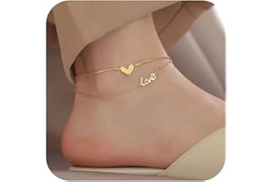 QWALIT 1pcs Gold Anklet for Women Waterproof Women's Anklets Gold Anklet Bracelets for Women Bracelet Round Disc Beads Starfi