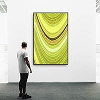 Framed Canvas Wall Art Color Block Canvas Prints Home Artwork Decoration for Living Room,Bedroom - 16x24 inches