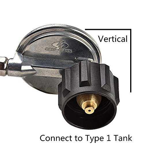 SHINESTAR 24inch Right Angle Propane Hose And Regulator Replacement